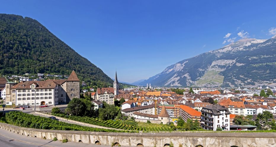 Panoramic view of Chur