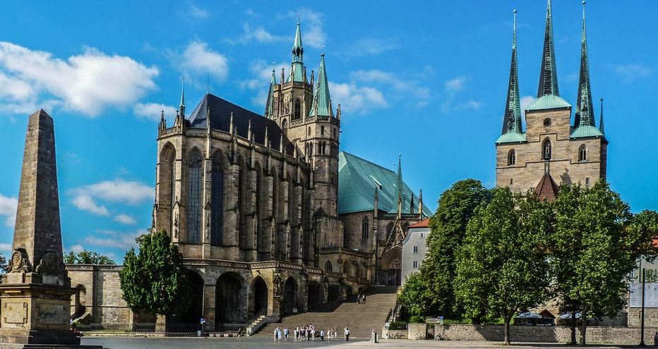 Der Domplatz von Erfurt