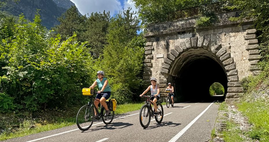 Familienradweg von Tarvis nach Udine durch Tunnel