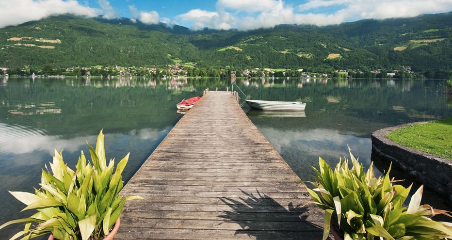 Footbridge on Lake Wörthersee