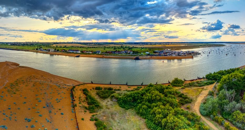 Panoramablick auf Ipswich