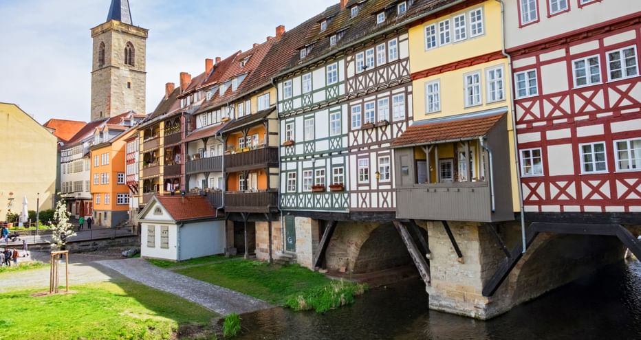Die Krämerbrücke in Erfurt