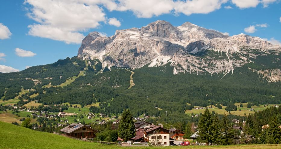 Panoramablick von Cortina d'Ampezzo