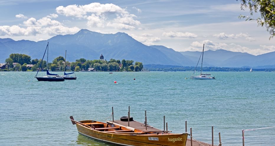 View of Fraueninsel on Lake Chiemsee