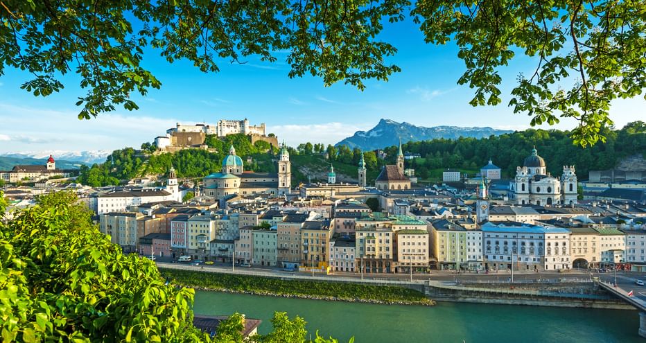 Panoramic view of Salzburg