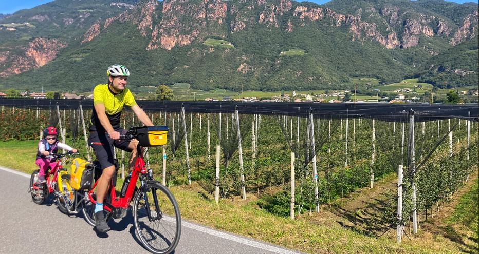 Cyclist with Follow-Me Cyclist with Follow-Me