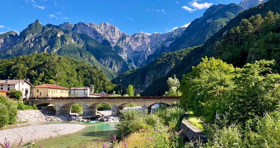 Mountain panorama in the Alps