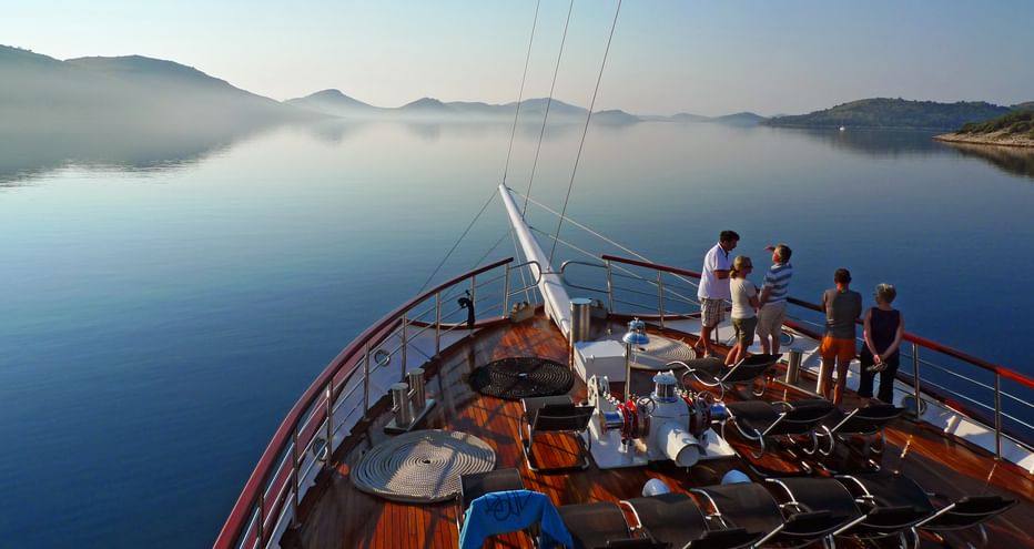 Am Deck der MS Dalmatino