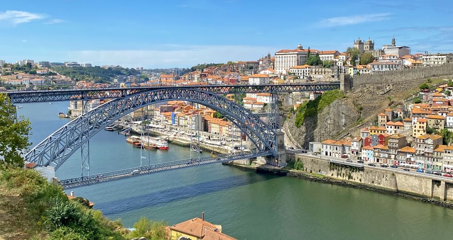 Blick auf die Pont Luis und die Altstadt von Porto