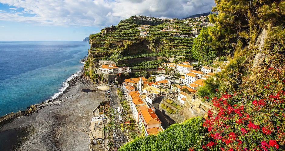 View of the Madeira coast