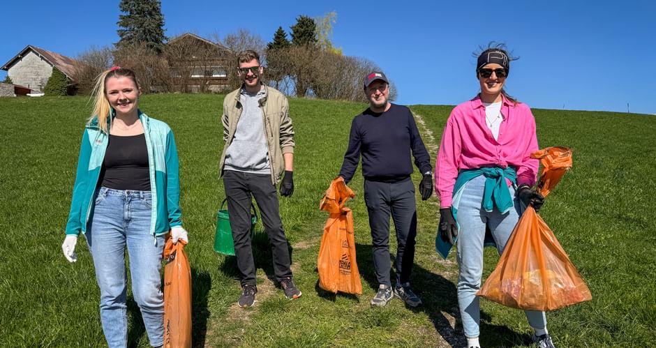 Müllsammelaktion für eine saubere Umwelt