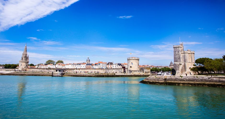 The 3 towers in the port of La Rochelle