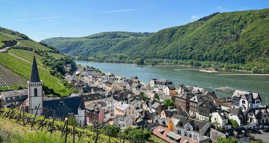 View over the Rhine at Kaub